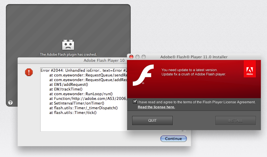 current version of adobe flash for mac